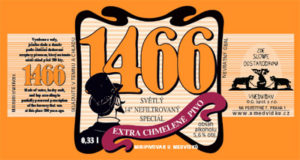  - unfiltered, unpasteurized lager from a microbrewery U Medvidku. The name is derived from the founding of the brewery U Medvidku and also determines its gravity - 14.66 °. Significant gravity is achieved double hopping. Alcohol content: 6,1 %