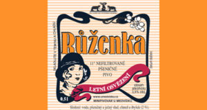  Růženka - nefiltrované, 11° pšeničné pivo, vhodné k letnímu osvěžení Obsah alhoholu: 3,9%